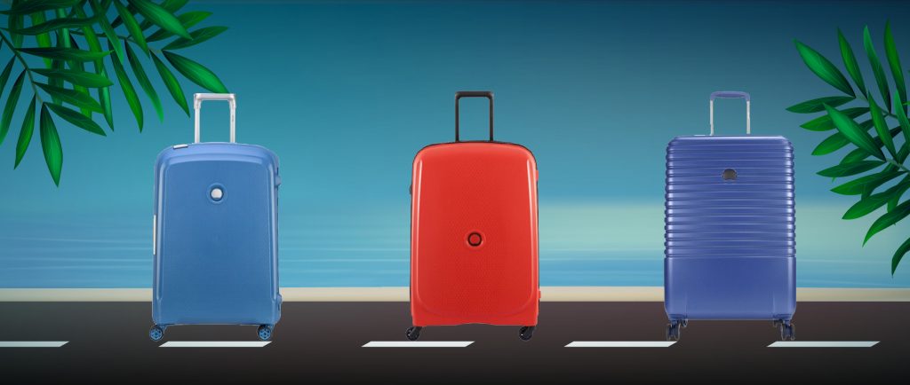 Delsey suitcases summer colorful